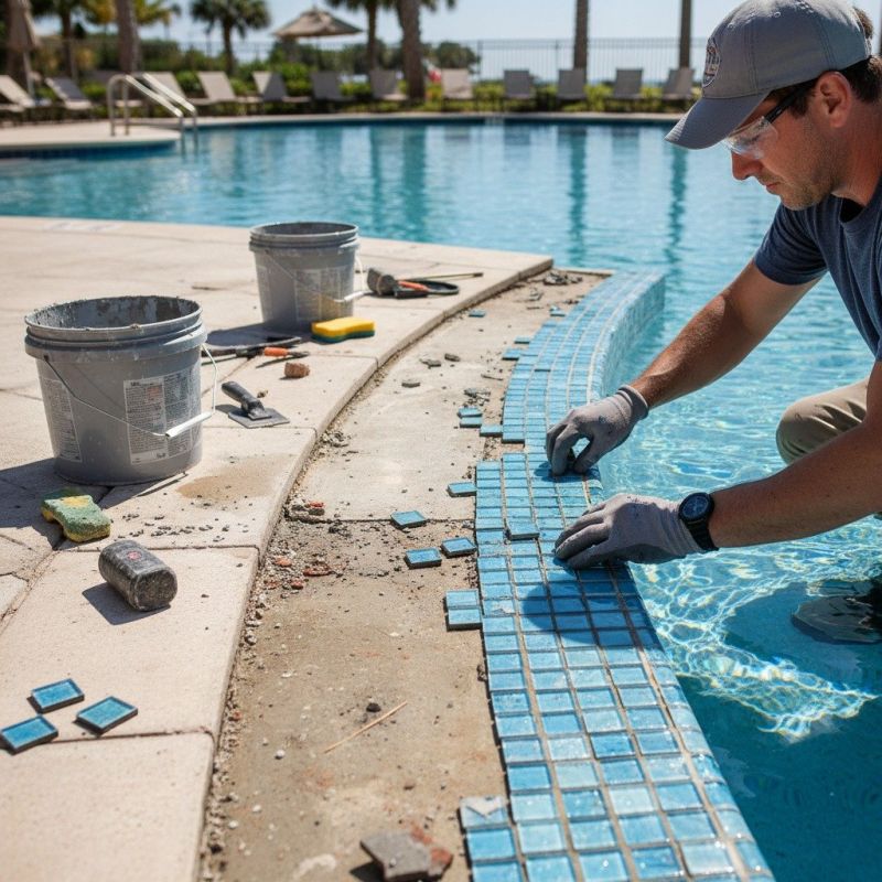 Pool Tile Repair